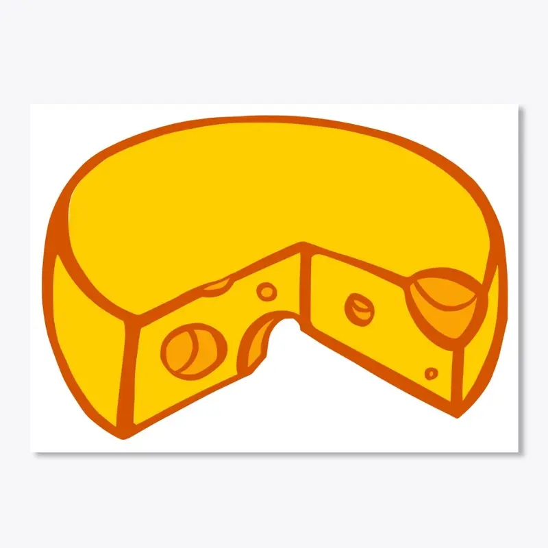 The Cheese Wheel Sticker